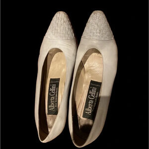 Alberta Cellini Vintage Kitten heels shoes Sz 5.5